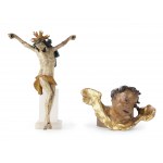 Mixed lot: 12 sculptures & 1 model, Alpine