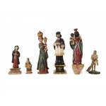 Mixed lot: 12 sculptures & 1 model, Alpine