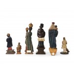 Mixed lot: 12 sculptures & 1 model, Alpine
