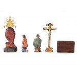 Mixed lot: 12 sculptures & 1 model, Alpine