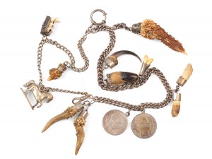 Necklace with folk pendants, Silver
