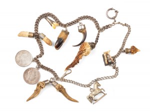 Necklace with folk pendants, Silver