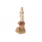 Mary from a crucifixion group on a stone plinth, 18th century