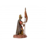 Saint Florian, Carved wood & polychrome painted