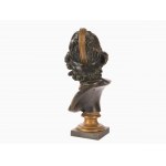 Bronze bust after antiquity, Roman emperor around 1880/90