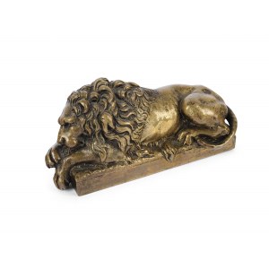 Sleeping lion, Around 1900