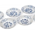 Mixed lot: 12 cake plates, Meissen design