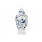 Lidded vase, Onion pattern