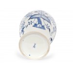 Lidded vase, Onion pattern