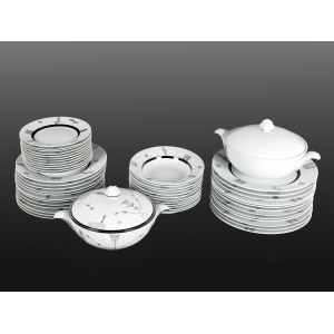 Dinner service, 12-piece, Mythos, designed by Josef Hoffmann around 1929