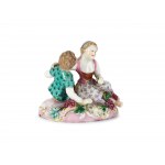 Allegory of the fall, Porcelain, colorfully painted