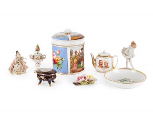 Mieszana partia: Porcelana i ceramika, 8 sztuk