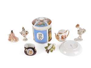 Mieszana partia: Porcelana i ceramika, 8 sztuk