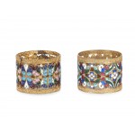 Pair of napkin rings, Russia?