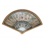 Fan in original frame, mid 19th century