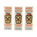 3 small advertising signs, Klagenfurt mustard