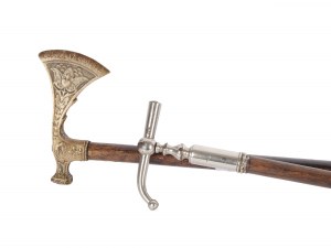 Pair of mining hooks, Wood & metal