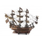 Model ship, wood, lines & ropes