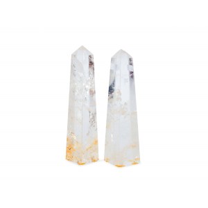 Pair of obelisks, Rock crystal