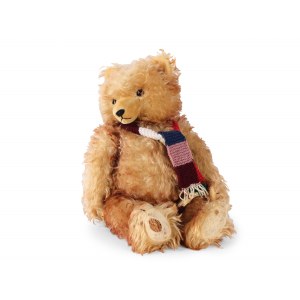 Teddy with embroidered scarf, Length 53 cm
