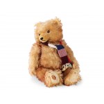 Teddy with embroidered scarf, Length 53 cm