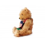 Teddy with embroidered scarf, Length 53 cm