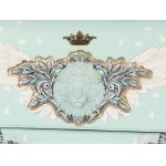 Graziella Braccialini handbag, Audrey - winged lion in Tiffany shade