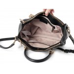 Liu Jo handbag, Black faux leather with decoration on the front