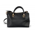 Liu Jo handbag, Black faux leather with decoration on the front