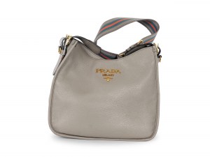 Sac à main PRADA, Vitello Daino avec bandoulière réglable