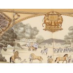 Hermès silk scarf, Présentation de Chevaux