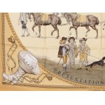 Hermès silk scarf, Présentation de Chevaux