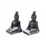 Pair of bookends in the shape of Pan, Around 1900