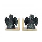 Pair of bookends with owls, Around 1900/20