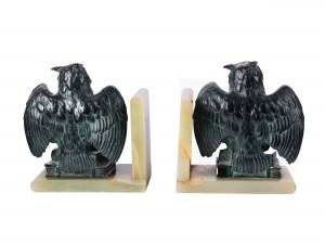 Pair of bookends with owls, Around 1900/20