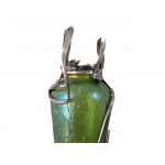 Glass vase with metal mounting, Johann Loetz Witwe, Klostermühle