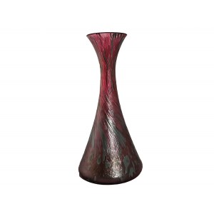 Vase, Red-silver