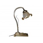 Table lamp, Shade by Wilhelm Kralik Sohn Decor "Silver iris with tendrils" Eleonorenhain