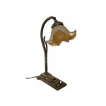 Table lamp, Shade by Wilhelm Kralik Sohn Decor "Silver iris with tendrils" Eleonorenhain