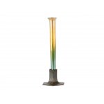 Tiffany Studios NYC, Soliflor vase with bronze base