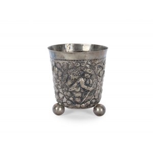 Baroque globular footed beaker, 18th/19th century