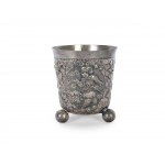 Baroque globular footed beaker, 18th/19th century
