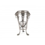 Vase holder, silver