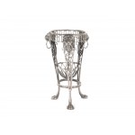 Vase holder, silver