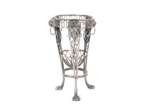 Vase holder, silver