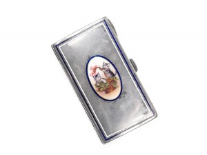 Cigarette box, Silver marked