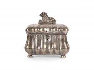Sugar bowl with lion knob, Old Vienna