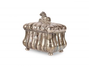 Sugar bowl with lion knob, Old Vienna