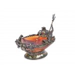 Salt barrel, Agate bowl