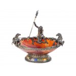 Salt barrel, Agate bowl